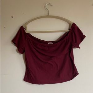 Red crop top